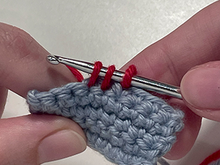 crochet two together step 2