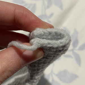 bunny ear folded