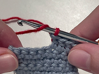 double crochet step 1