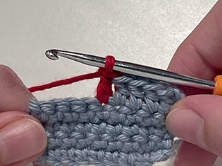 double crochet step 8