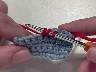 half double crochet step 4
