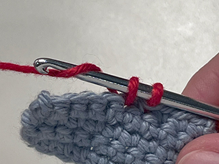 single crochet step 4