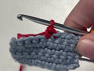 single crochet step 5