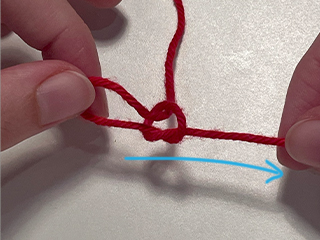 slip knot step 4