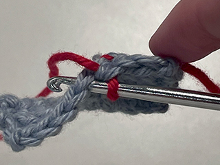 slip stitch step 1