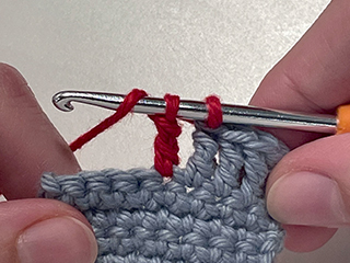 treble crochet step 10
