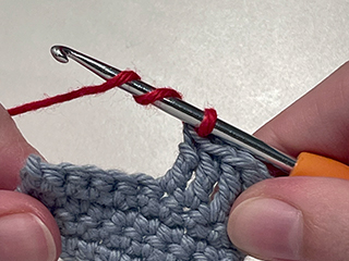 treble crochet step 2