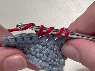 treble crochet step 6