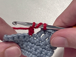 treble crochet step 7