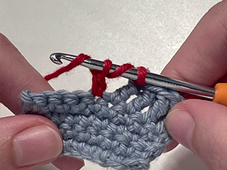 treble crochet step 8